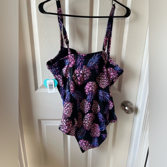 Torrid Pineapple Push-Up Demi Slim Fix Swimsuit Size 1x NWT - Picture 9 of 9